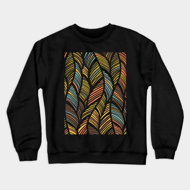 Colorful stripes lines texture Crewneck Sweatshirt by Choulous79